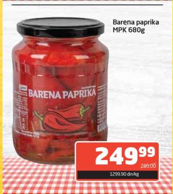 Barena paprika MPK 680g