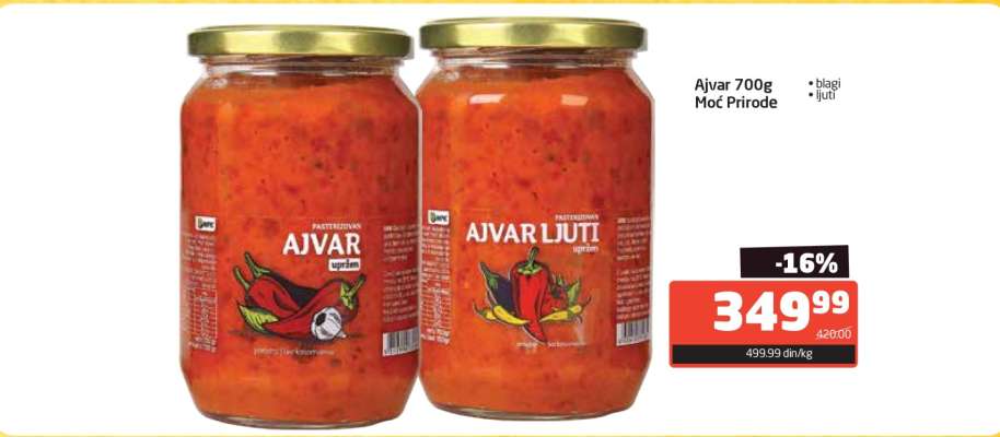 Ajvar 700g Mod Prirode