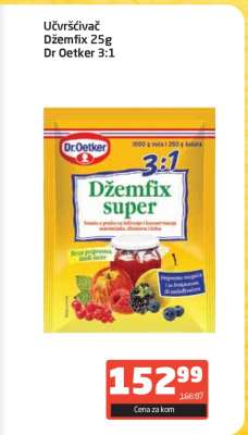 Učvrščivač Džemfix 25g Dr Oetker 3:1