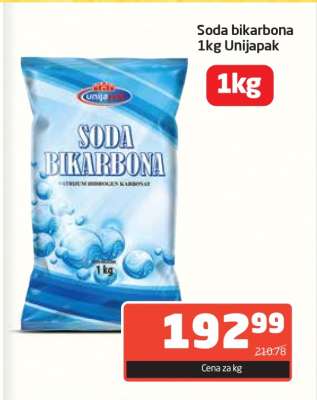 Soda bikarbona 1kg Unijapak
