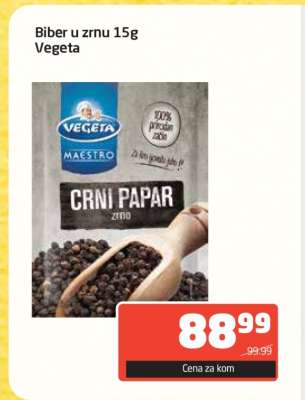 Biber u zrnu 15g Vegeta