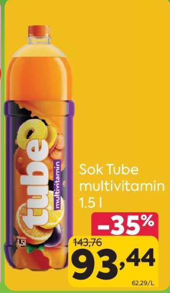 Sok Tube multivitamin 1.5 l