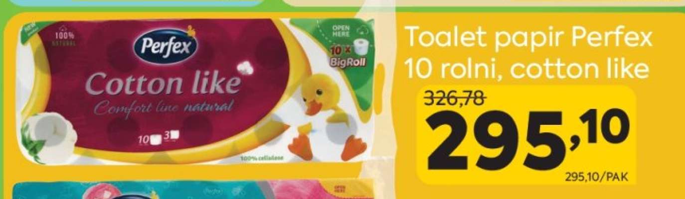 Toalet papir Perfex 10 rolni, cotton like