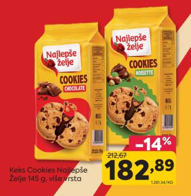 Keks cookies Najlepše želje