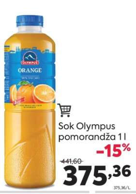 Sok Olympus pomorandža 1l