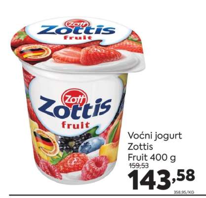 Voćni jogurt Zottis