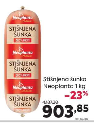 Stišnjena šunka Neoplanta 1 kg