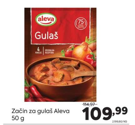 Začin za gulaš Aleva 50 g