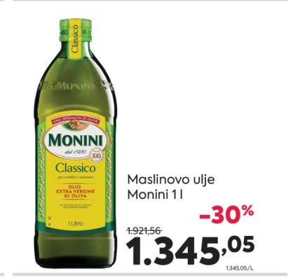 Maslinovo ulje Monini 1l