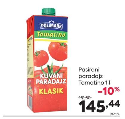 Pasirani paradajz Tomatino 1 l