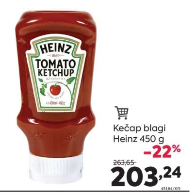 Kečap blagi Heinz 450 g