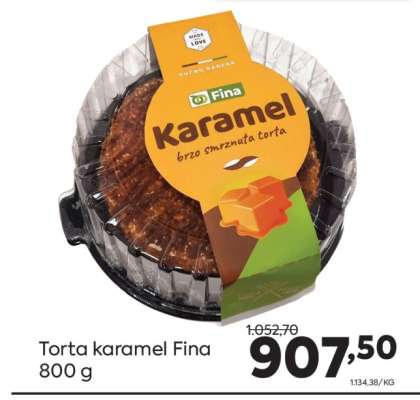 Torta karamel Fina