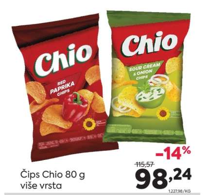 Čips Chio 80 g