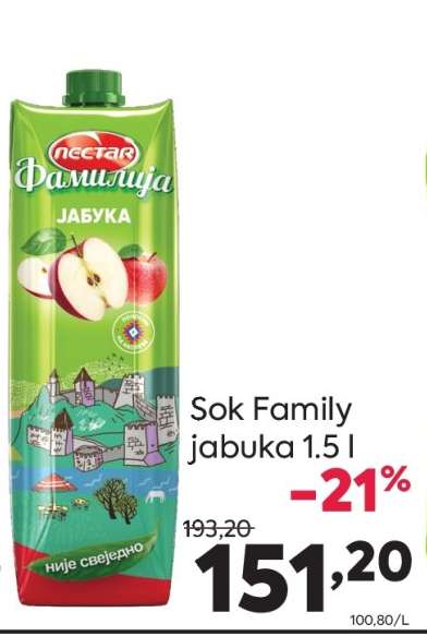 Sok Family jabuka 1.5 l