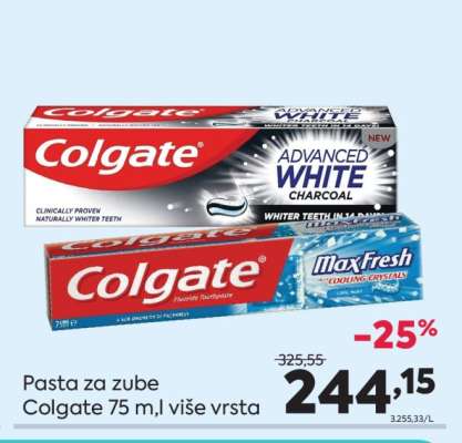 Pasta za zube Colgate 75 ml više vrsta