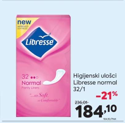 Higijenski ulošci Libresse normal 32/1