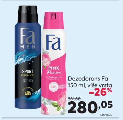 Dezodorans Fa