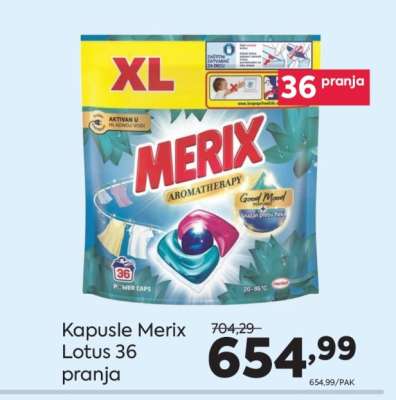 Kapusle Merix Lotus 36 pranja