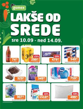 Gomex katalog - 10.09.2025 - 14.09.2025.