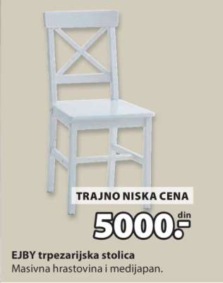 EJBY trpezarijska stolica