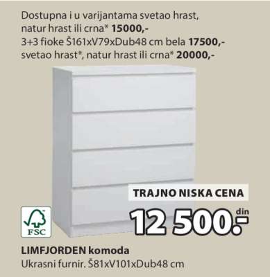 LIMFJORDEN KOMODA