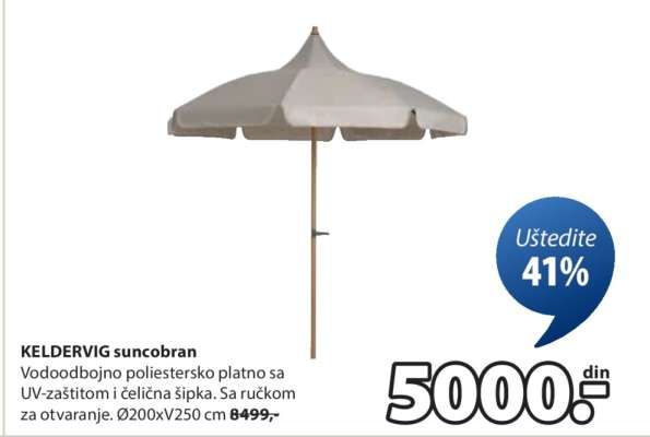 KELDERVIG suncobran