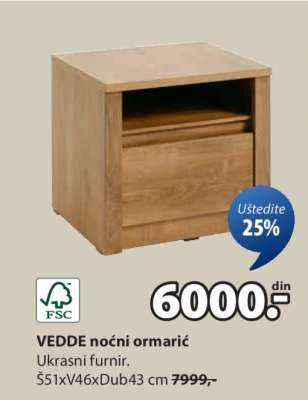 VEDDE NOĆNI ORMARIĆ