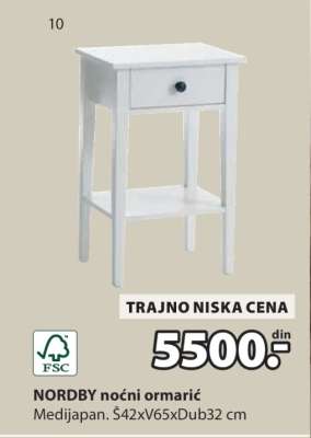 NORDBY NOĆNI ORMARIĆ