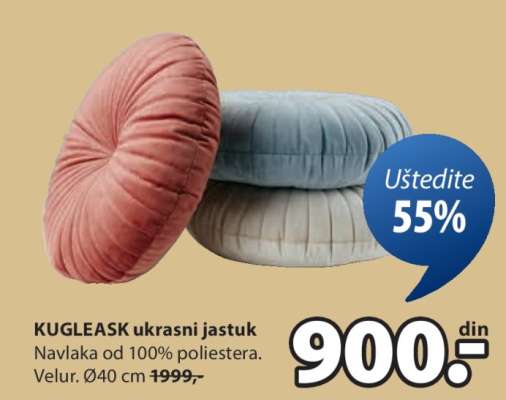KUGLEASK UKRASNI JASTUK