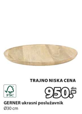 GERNER UKRASNI POSLUŽAVNIK