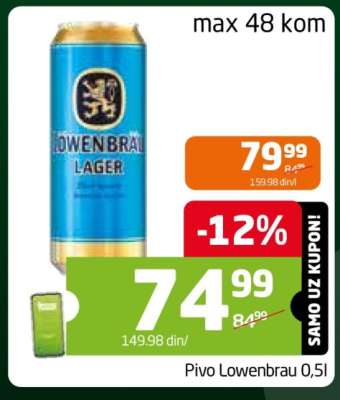 Pivo Lowenbrau 0,5l