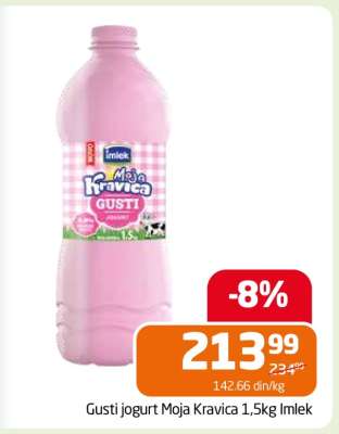 Gusti jogurt Moja Kravica 1,5kg Imlek