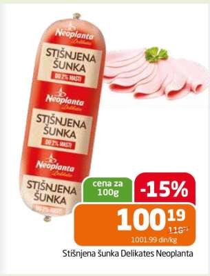Stišnjena šunka Delikates Neoplanta