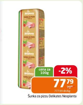Šunka za pizzu Delikates Neoplanta