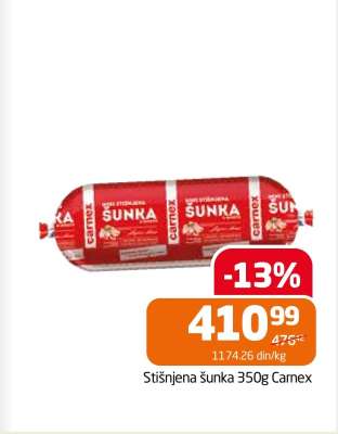 Stišnjena šunka 350g Carnex