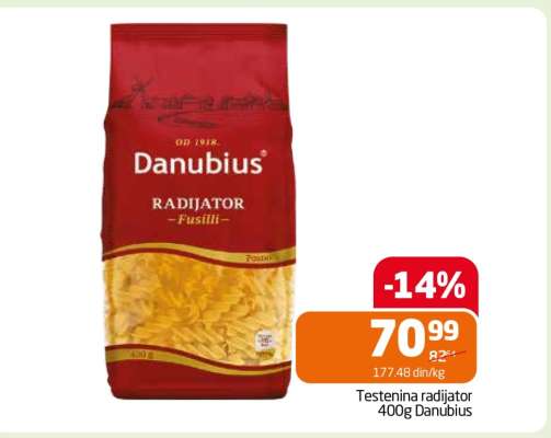 Testenina radijator 400g Danubius