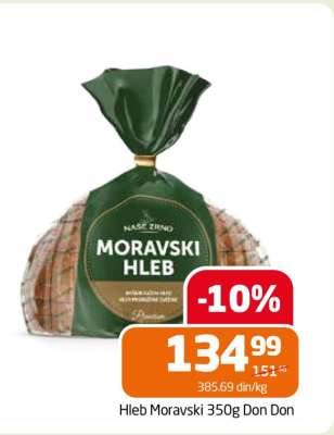 Hleb Moravski 350g Don Don