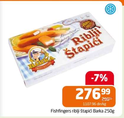 Fishfingers riblji štapići Barka 250g