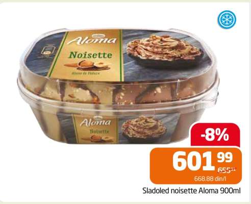 Sladoled noisette Aloma 900ml
