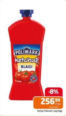 Kečap Polimark 1kg blagi