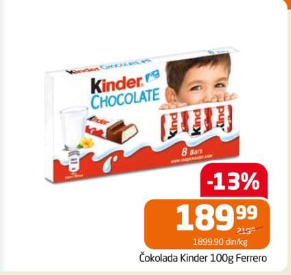 Čokolada Kinder 100g Ferrero