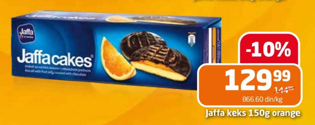 Jaffa keks 150g orange