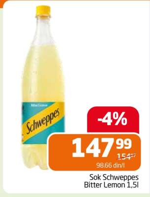 Sok Schweppes Bitter Lemon 1,5l