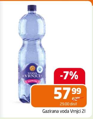 Gazirana voda Vrnci 2l