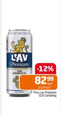 Pivo Lav Premium 0,5l Carlsberg
