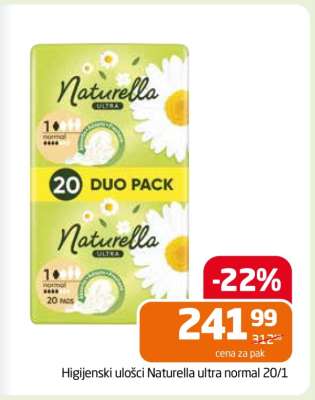 Higijenski ulošci Naturella ultra normal 20/1
