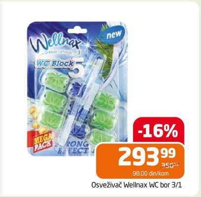 Osveživač Wellnax WC bor 3/1