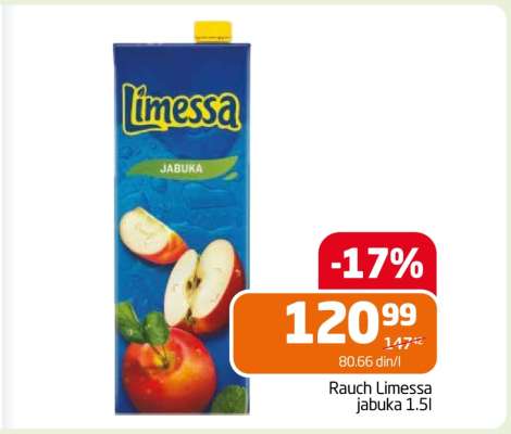 Rauch Limessa jabuka 1.5l