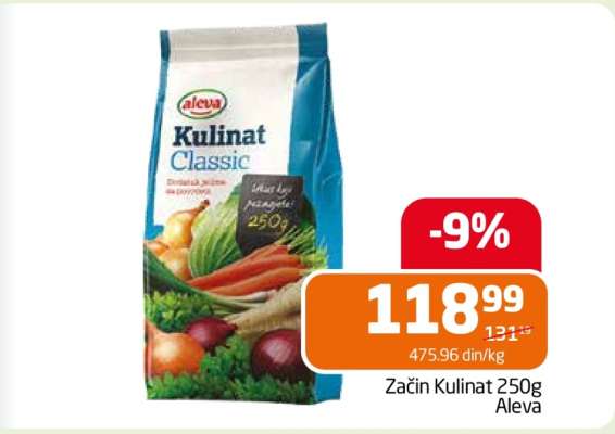 Začin Kulinat 250g Aleva