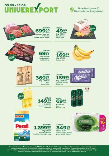 Univerexport katalog - 05.09.2025 - 15.09.2025.